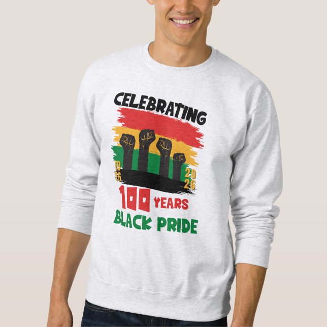BHM Centenary Souvenir Black History Month  Sweatshirt (Vorderseite)