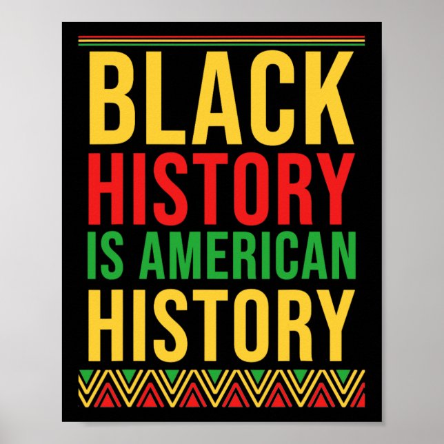 Bhm Geschenk schwarze Geschichte ist amerikanische Poster (Vorne)