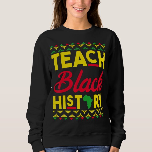 BHM Lehrer Afrikanischer Amer Sweatshirt (Vorderseite)