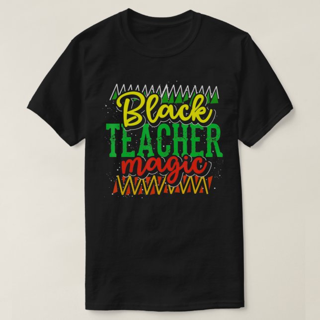 BHM Pride African American Melanin Black History M T-Shirt (Design vorne)