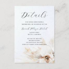 BHO Neutral Floral Details Card Begleitkarte