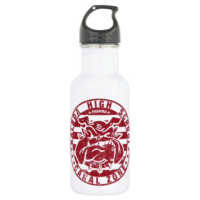 BHS Bulldogs (verwittert - rot) Trinkflasche (Vorderseite)