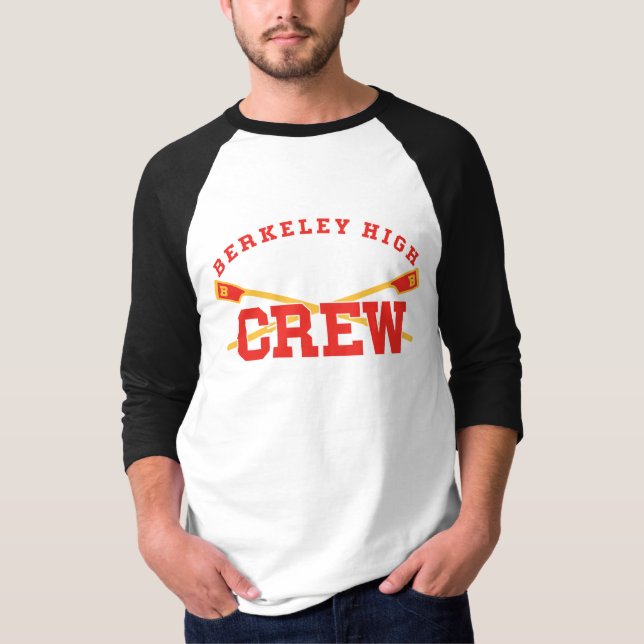 BHS-Crew - 3/4-Sieb mit Retro-Logo - Mens/Unisex T-Shirt (Vorderseite)