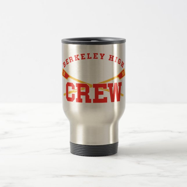 BHS-Crew - Thermische Tasse, Retro-Logo Reisebecher (Mittel)