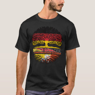 Bhutan Bhutanisch Deutsch Deutschland Baum Wurzel T-Shirt