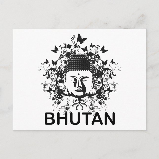 Bhutan Buddha Postkarte (Vorderseite)