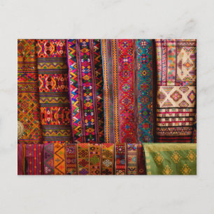 Bhutan fabrics for sale postkarte