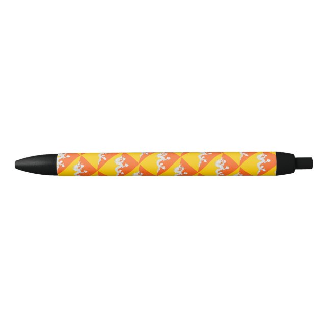 Bhutan Flag Ballpoint Pen Kugelschreiber (Vorderseite)