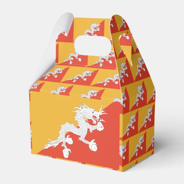 Bhutan Flag Geschenkschachtel (Rückseite)