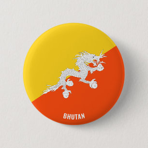 Bhutan Flag Niedlich Patriotic Button