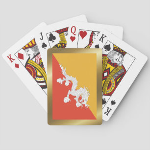 Bhutan Flag Playing Cards Spielkarten