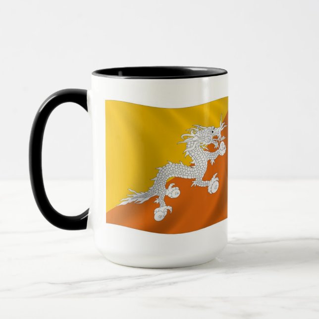 Bhutan Flag Tasse (Links)