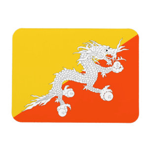 Bhutan-Flagge Magnet