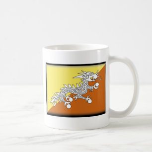 Bhutan-Flagge Tasse