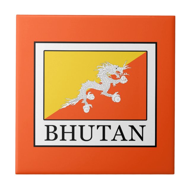 Bhutan Fliese (Vorderseite)