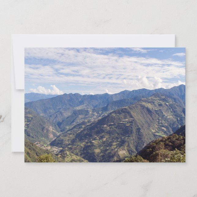 Bhutan friedliche Ostberge - Himalaya Einladung (Vorderseite)