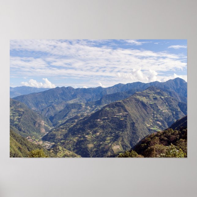 Bhutan friedliche Ostberge - Himalaya Poster (Vorne)