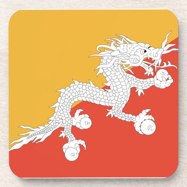 Bhutan Getränkeuntersetzer (Vorderseite)