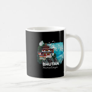Bhutan Himalaya-Tempel Bhutanesische Wanderausrüst Kaffeetasse
