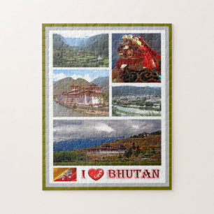 Bhutan - I Liebe - Puzzle
