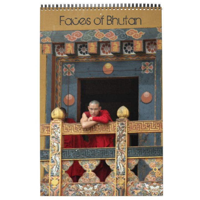 Bhutan-Königreich-Gesichter Kalender (Titelbild)