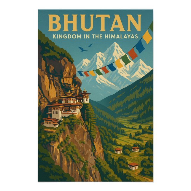 Bhutan - Königreich im Himalaya Poster (Vorderseite)