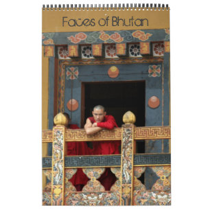 Bhutan-Königreich steht vor Kalender