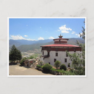 Bhutan-Museumsaussicht Postkarte