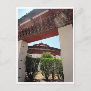 Bhutan-Museumstor Postkarte