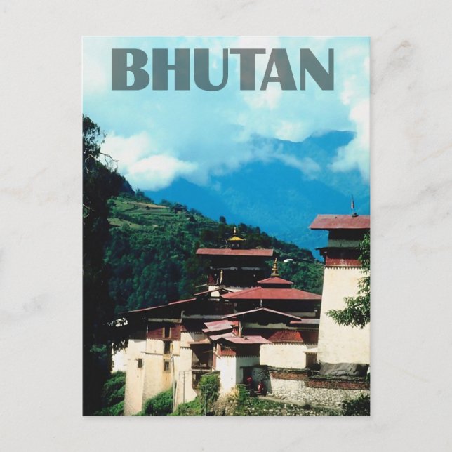 Bhutan Postkarte (Vorderseite)