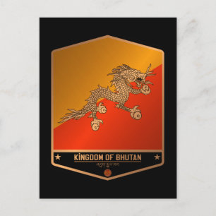 Bhutan Postkarte