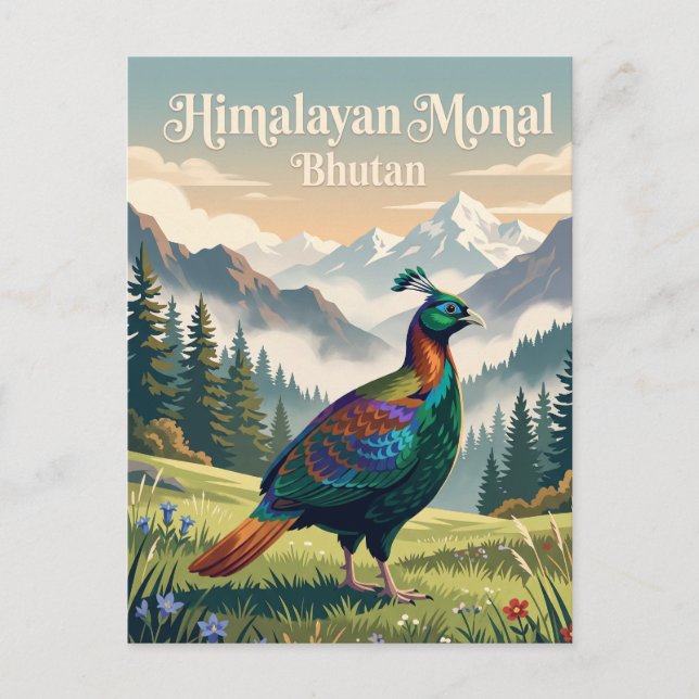 Bhutan Postkarte (Vorderseite)