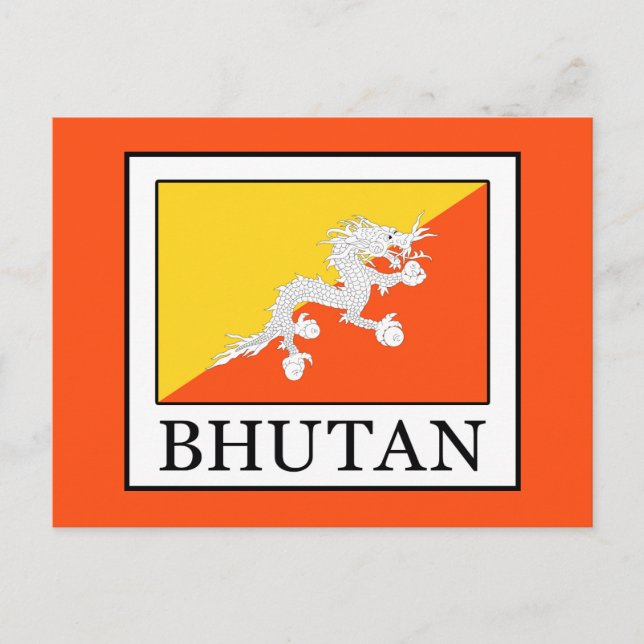 Bhutan Postkarte (Vorderseite)