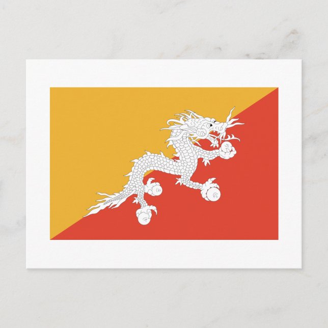 Bhutan Postkarte (Vorderseite)