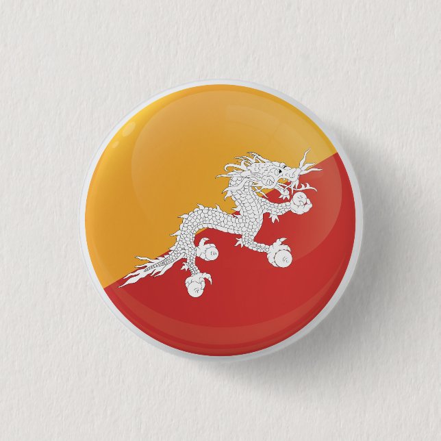 Bhutan Round Icon Flag Button (Vorderseite)
