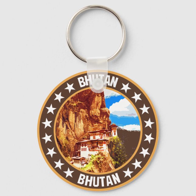 Bhutan Schlüsselanhänger (Vorderseite)