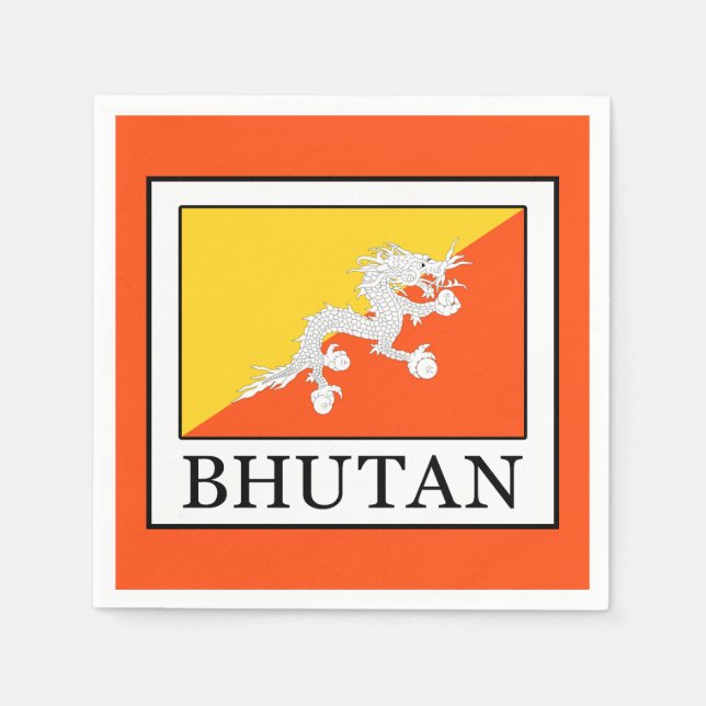 Bhutan Serviette (Vorderseite)