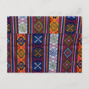 Bhutanesischer Textil Postkarte