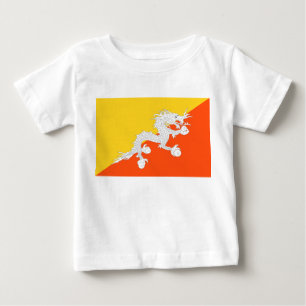 Bhutanische Flagge (Bhutan) (Donnerdrache) Baby T-shirt