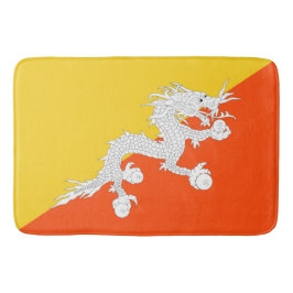 Bhutanische Flagge (Bhutan) (Donnerdrache) Badematte