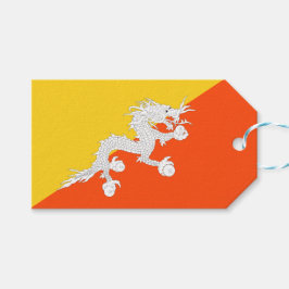 Bhutanische Flagge (Bhutan) (Donnerdrache) Geschenkanhänger