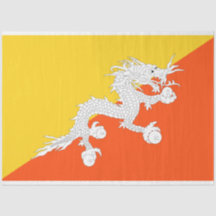 Bhutanische Flagge (Bhutan) (Donnerdrache)