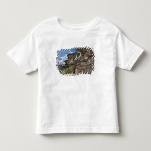 Bhutanische Schrift auf Felsen und nepalesische Ch Kleinkind T-shirt