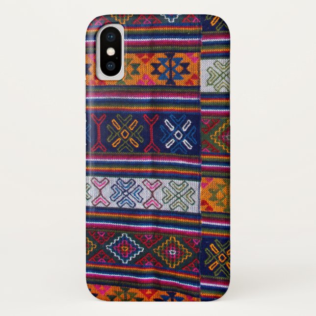 bhutanisches Textil Case-Mate iPhone Hülle (Rückseite)