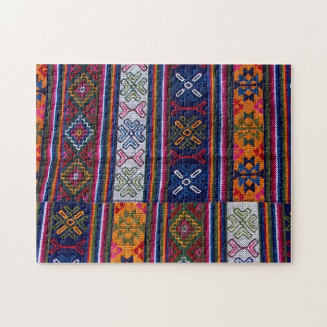 bhutanisches Textil Puzzle (Horizontal)