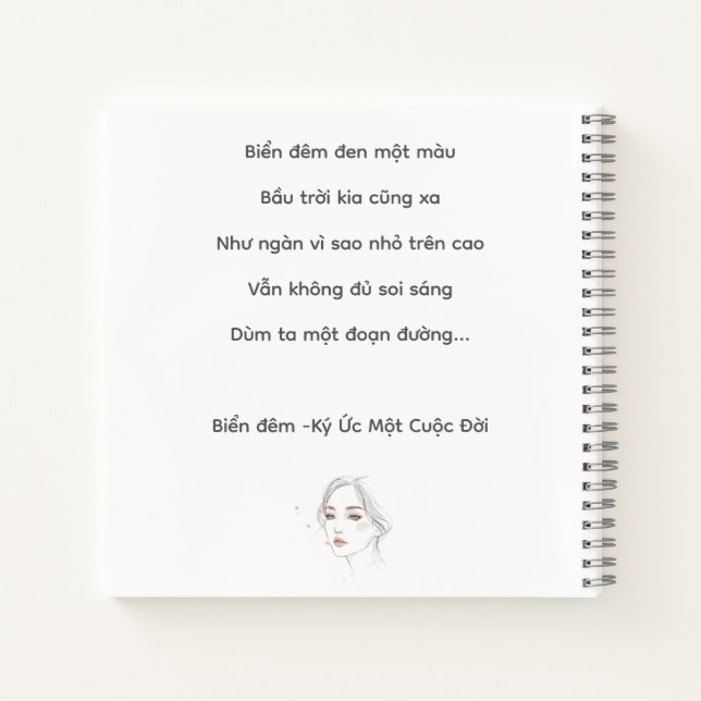 BIỂN ĐÊM- MemoryUs Journal Notizbuch (Rückseite)