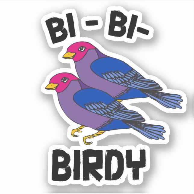 Bi Bi Birdy Aufkleber (Vorderseite)
