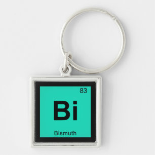 Bi - Bismuth Chemie Periodisches Tabellensymbol Schlüsselanhänger