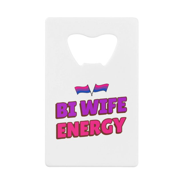 Bi Ehefrau Energy Geldbeutel Flaschenöffner (Vorderseite)