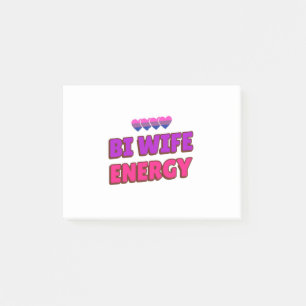 Bi Ehefrau Energy Post-it Klebezettel